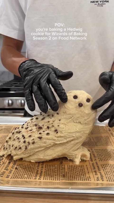 Instagram post by @drew_hayek_ for Harry Potter. Caption reads: #ad Watch Harry Potter: Wizards of Baking Season 2....