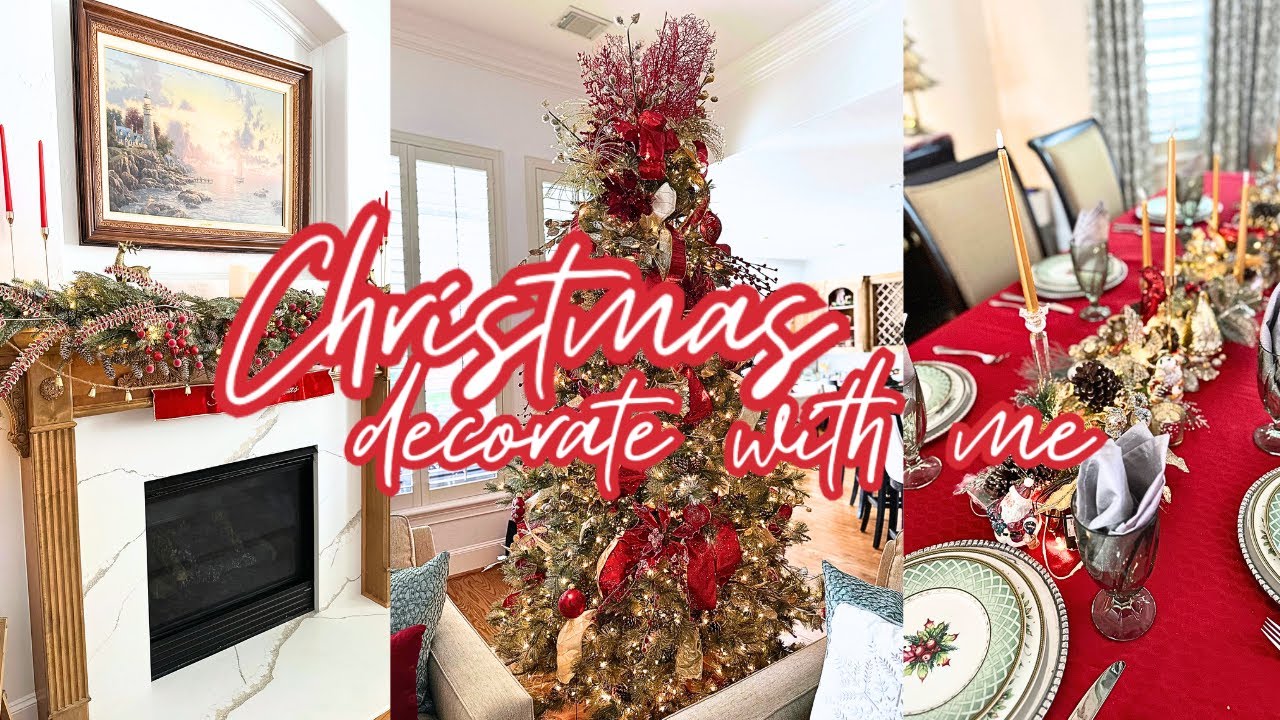 YouTube post by @MichelleOMalley711 for Ulike. Caption reads: CHRISTMAS DECORATE WITH ME 2024 / CHRISTMAS DECOR....