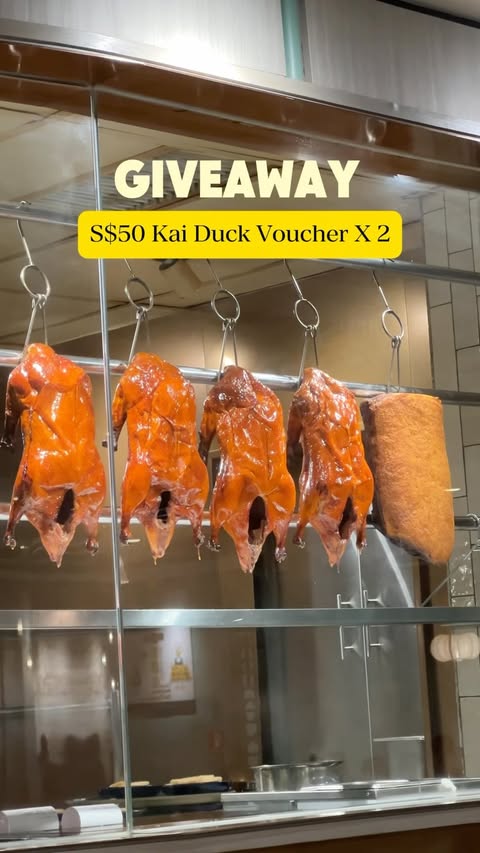 Instagram post by @sgtastemakers for Singapore Travel Specialist by Dirgantara Fasa. Caption reads: 🎉Giveaway🎉 Celebrate SG61 at Kai Duck with 8....