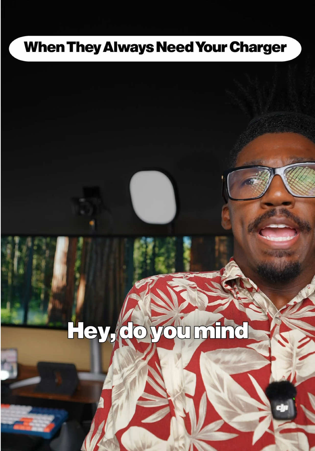 TikTok post by @jeremiahpeoples_ for Belkin. Caption reads: @Belkin has the best gifts on Amazon for that....