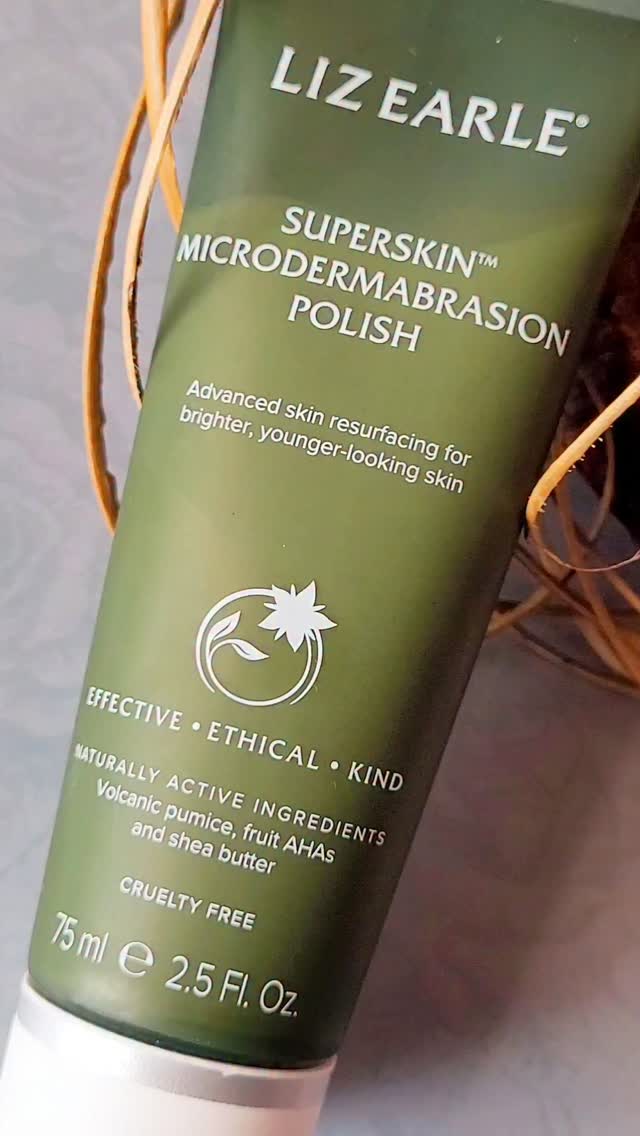 Instagram post by an influencer for Liz Earle Beauty Co.. Caption reads: [...] #microdermabrasion @lizearlebeautyco I've....