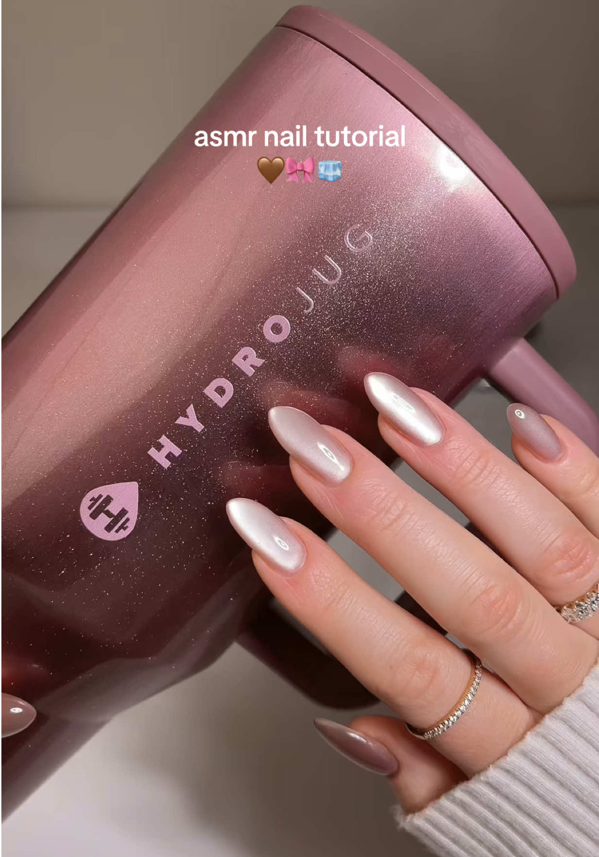 TikTok post by @katienails2 for HYDROJUG. Caption reads: matched my nails to the newest limited eddition....