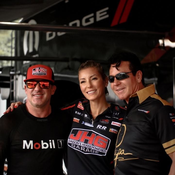Instagram post by @tsrnitro for Mopar. Caption reads: [...] @nhra @mobil1 @mobil1racing....