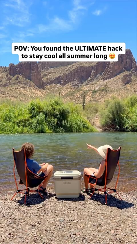Instagram post by @themobilehomie for Solo Stove. Caption reads: [...] day on the river, especially with the Solo....