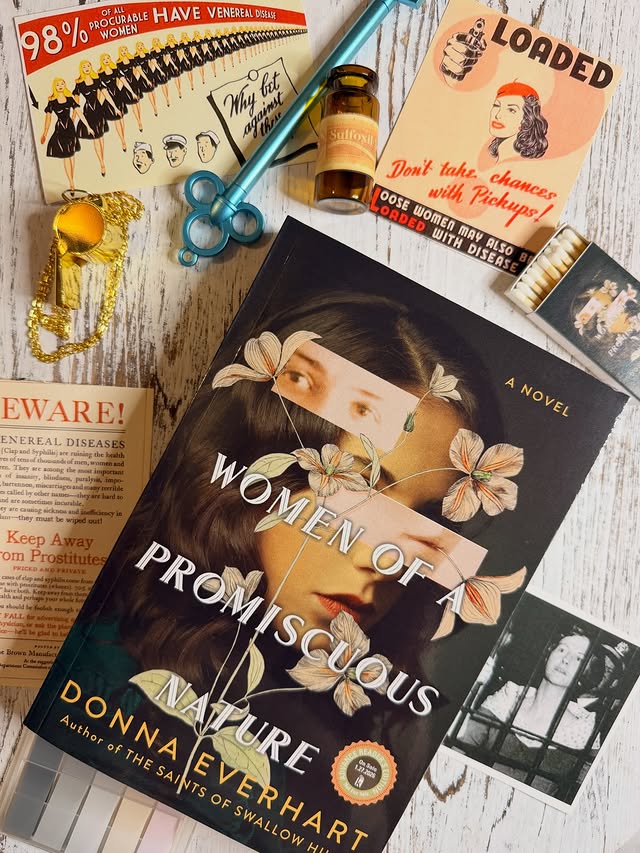 Instagram post by @dana.loves.books for Kensington Books. Caption reads: Women of a Promiscuous Nature
Donna Everhart....