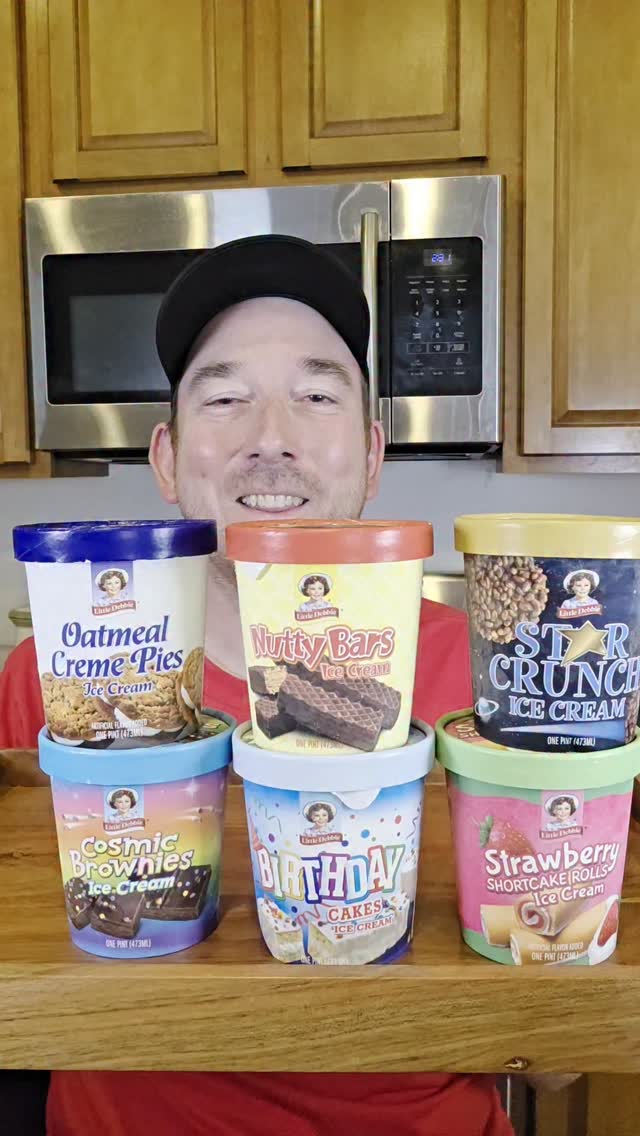 Instagram post by an influencer for Hudsonville Ice Cream. Caption reads: Hudsonville has a whole lineup of flavors inspired....