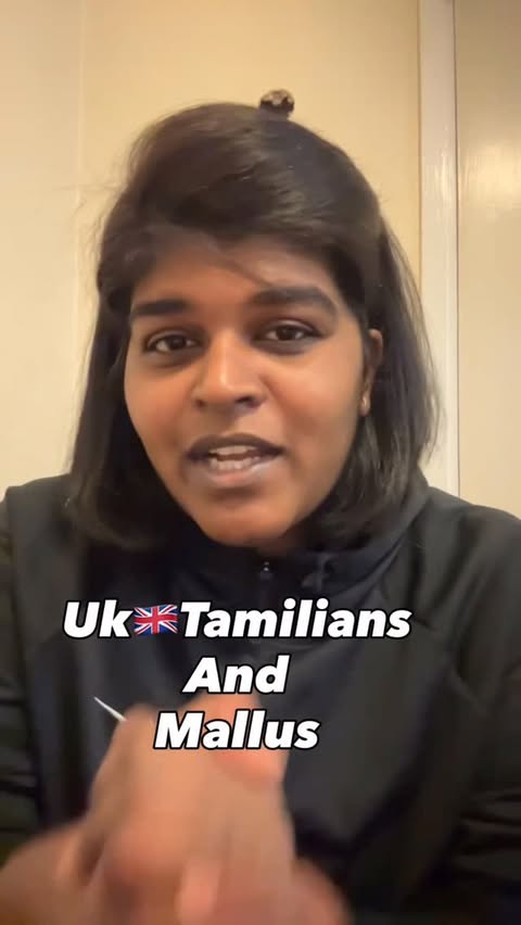Instagram post by @vadachennai.in.uk for UK Mallus. Caption reads: London la tamil party are you ready? Tamil and....