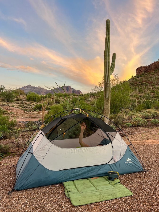 Instagram post by @jaceywest for Patagonia. Caption reads: the perfect morning doesn’t exist—

Waking up in a....
