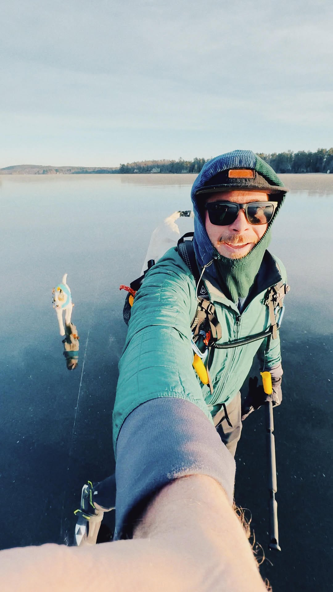 Instagram post by @mainetheway for Visit Maine. Caption reads: Skating on wild ice sure is magical and, while we....