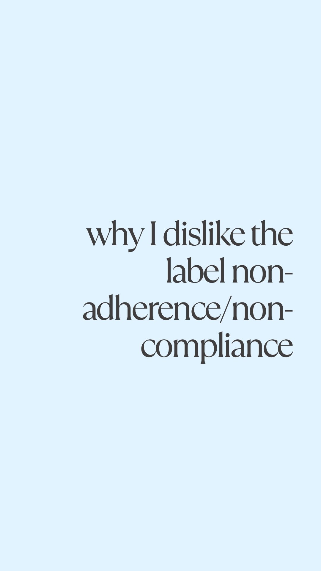 Instagram post by @kellytakesmedicine for GoodRx. Caption reads: #ad Why I dislike the label “non-adherence”....