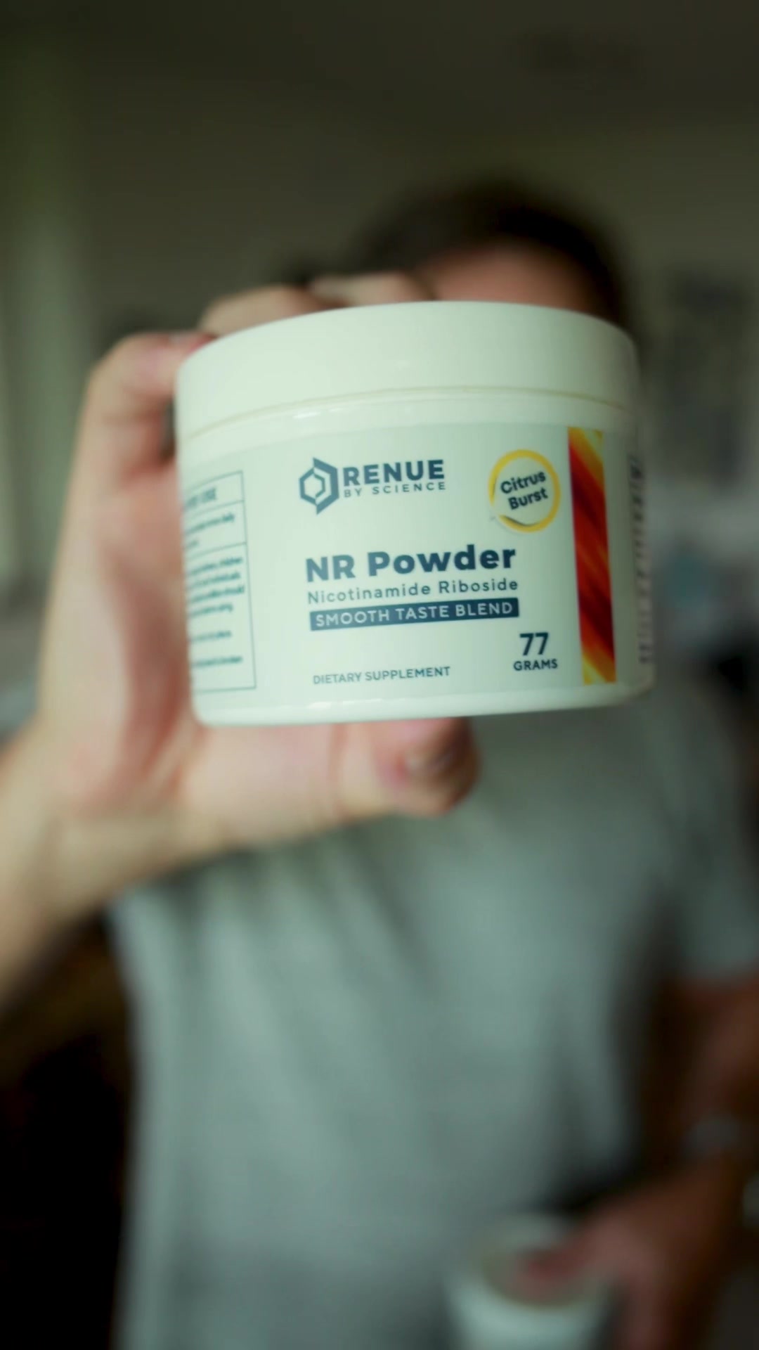 TikTok post by @paulschriner for Renue By Science. Caption reads: NMN vs NR: Which NAD+ Booster Should You Take....