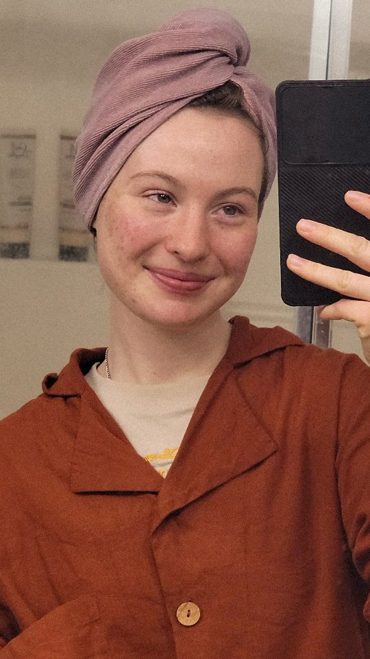 Instagram post by @modestyandfemininity for Clara & Fritz. Caption reads: My evening skincare routine with....