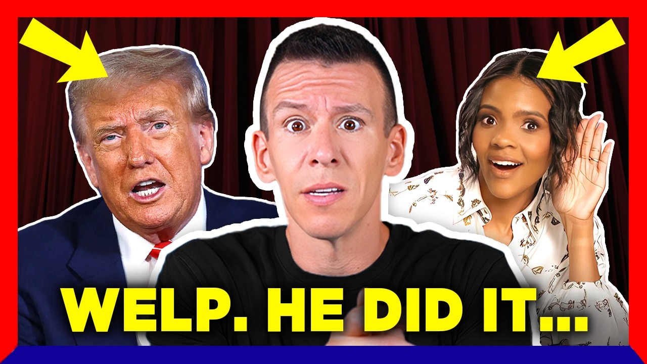 YouTube post by @PhilipDeFranco for Saily. Caption reads: Trump's Candace Owens Problem & How The Poorest....