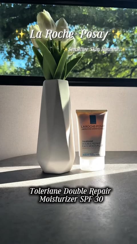 Instagram post by @ozberrry for LaRochePosayUS. Caption reads: So excited to refresh my skincare routine with....