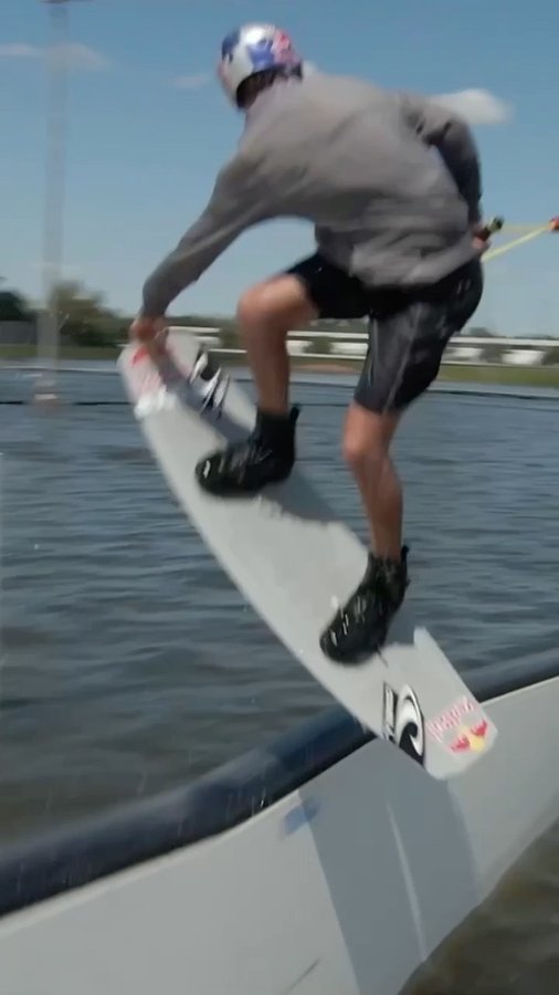 Instagram post by @guentheroka for Liquid Force. Caption reads: The grey fit 😤 courtesy of the @liquidforcewake....