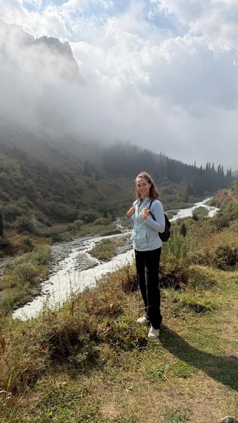 Instagram post by @joanna.kalafatis for GetYourGuide. Caption reads: [...] a limited time in Kyrgyzstan, I used....