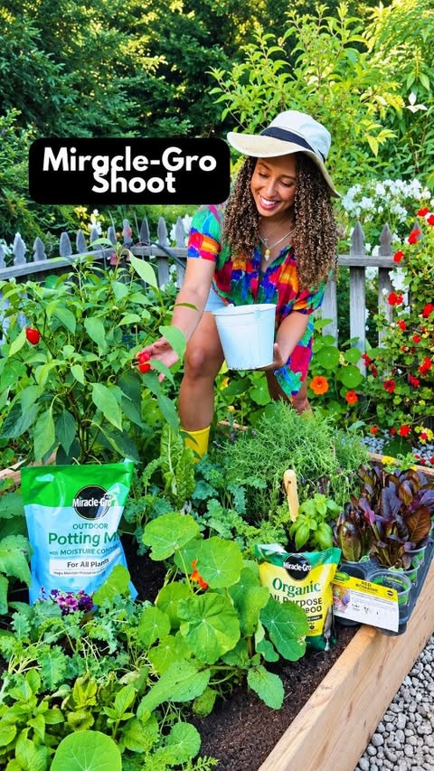 Instagram post by @nycapartmenthome for Miracle-Gro. Caption reads: [...] Come with us behind the scenes of a....