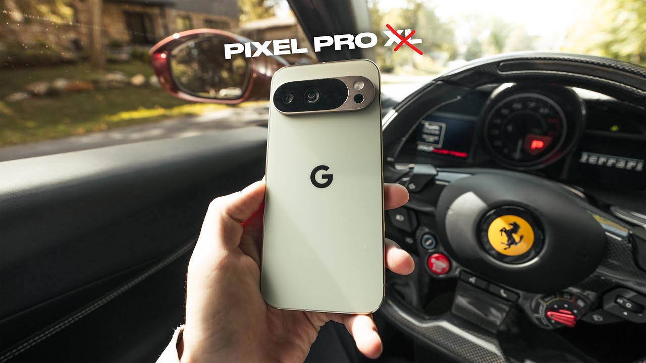YouTube post by @andresvidoza for Grovemade. Caption reads: A Week In The Life with Pixel 10 Pro, NO XL? -....