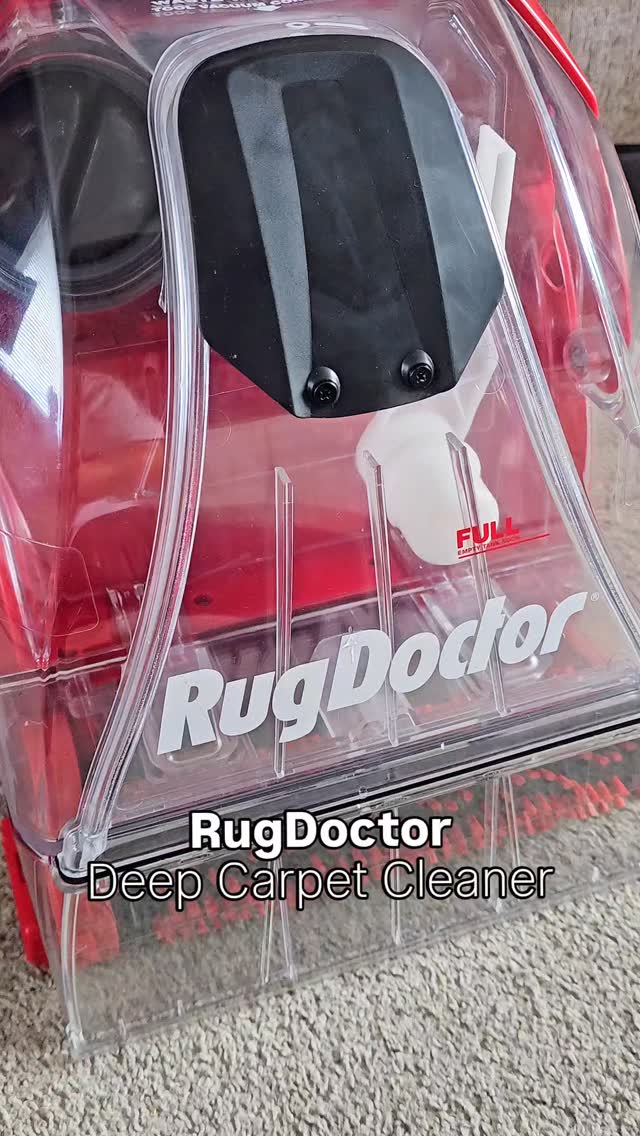 Instagram post by @familylifewiththesmiths for Rug Doctor. Caption reads: AD || Gifted ✨️ RugDoctor - Deep Carpet Cleaner ✨️....