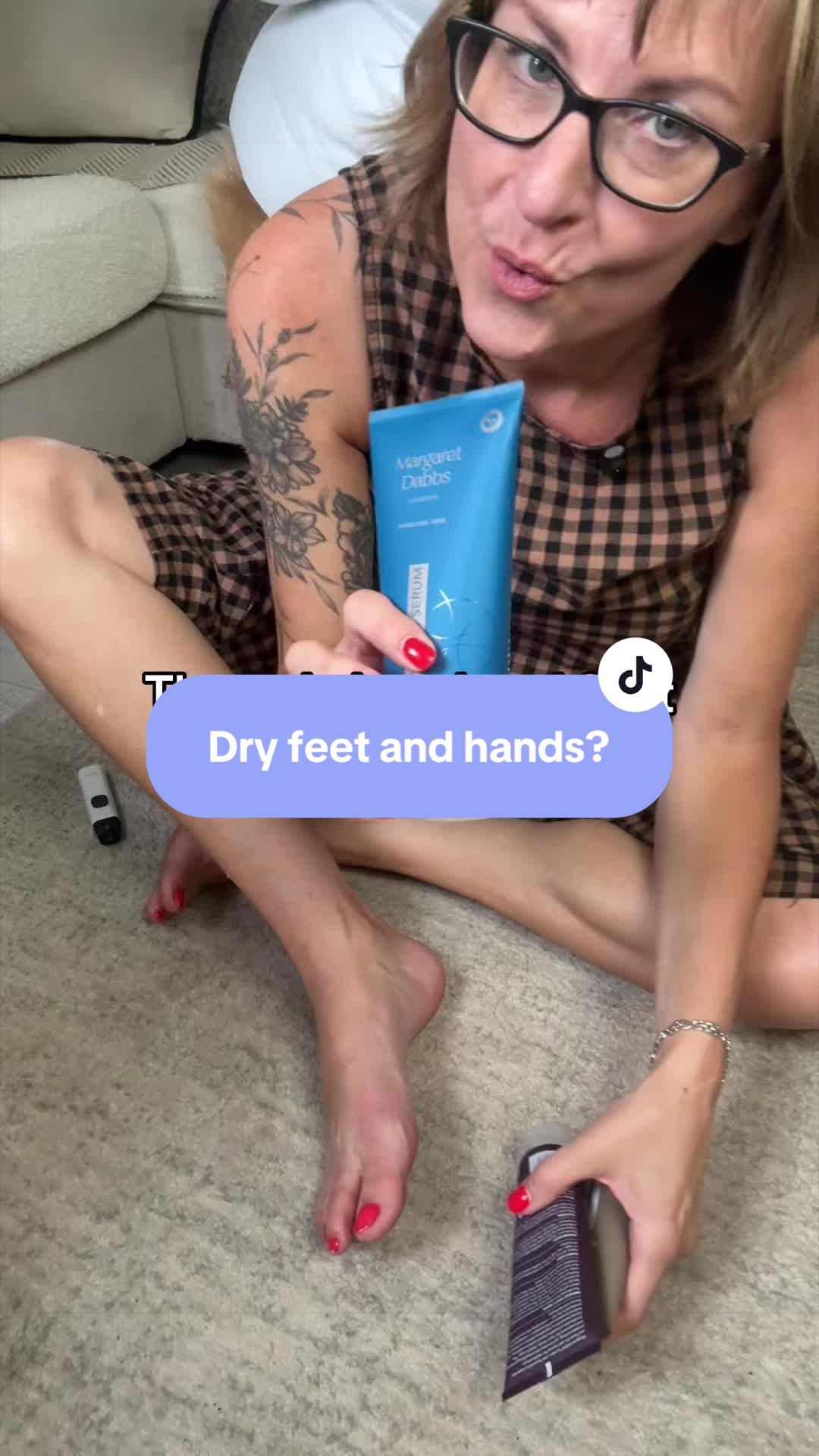 TikTok post by @sharonloves24 for Margaret Dabbs. Caption reads: You seriously need these products @Margaret Dabbs....