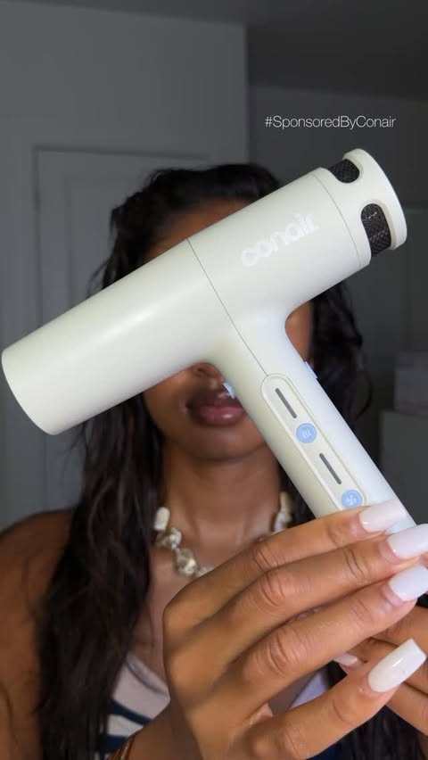 Instagram post by @blasianliv for Conair. Caption reads: [...] it gave me the best of both worlds🥹🎀....