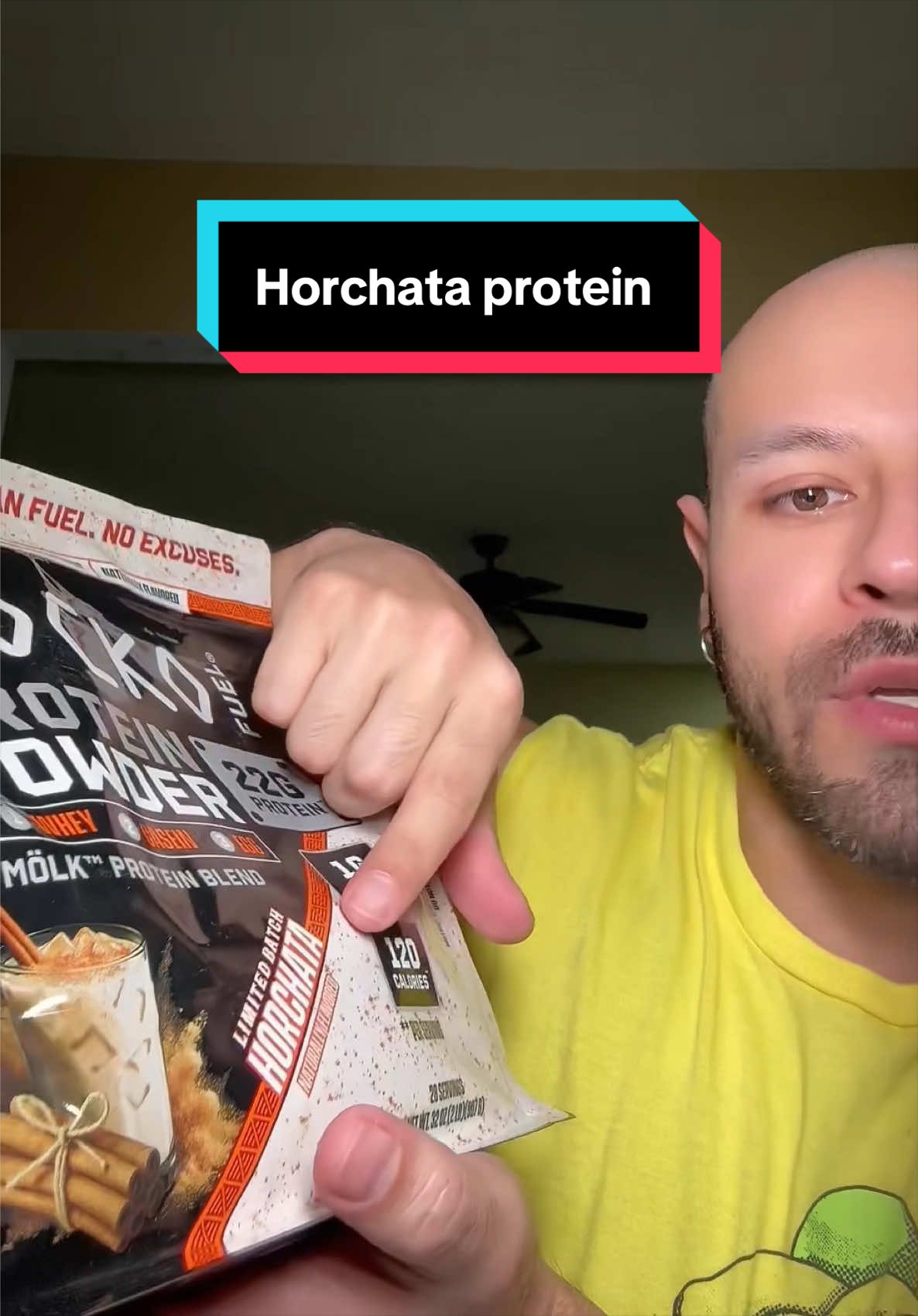 TikTok post by @memoop_ for JOCKO FUEL. Caption reads: @JOCKO FUEL #jockofuel #protein #proteinpowder....