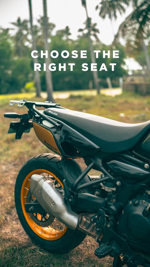 Instagram post by @gautham.ag for Royal Enfield. Caption reads: [...] #regma #genuinemotorcycleaccessories....