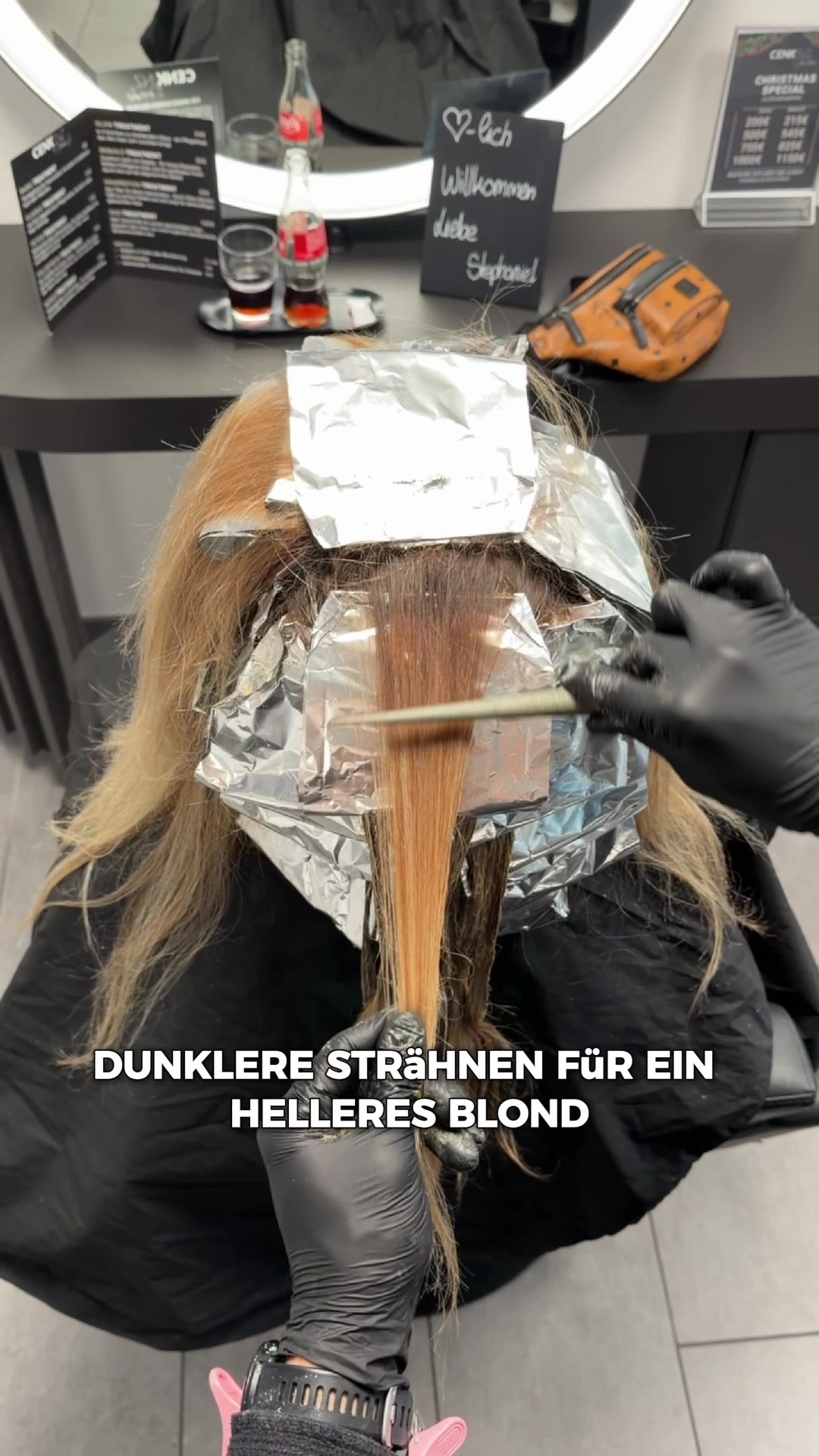 TikTok post by @cenkinz for Maria Nila. Caption reads: [...] Ammoniak haben wir mit der @Maria Nila Cover....