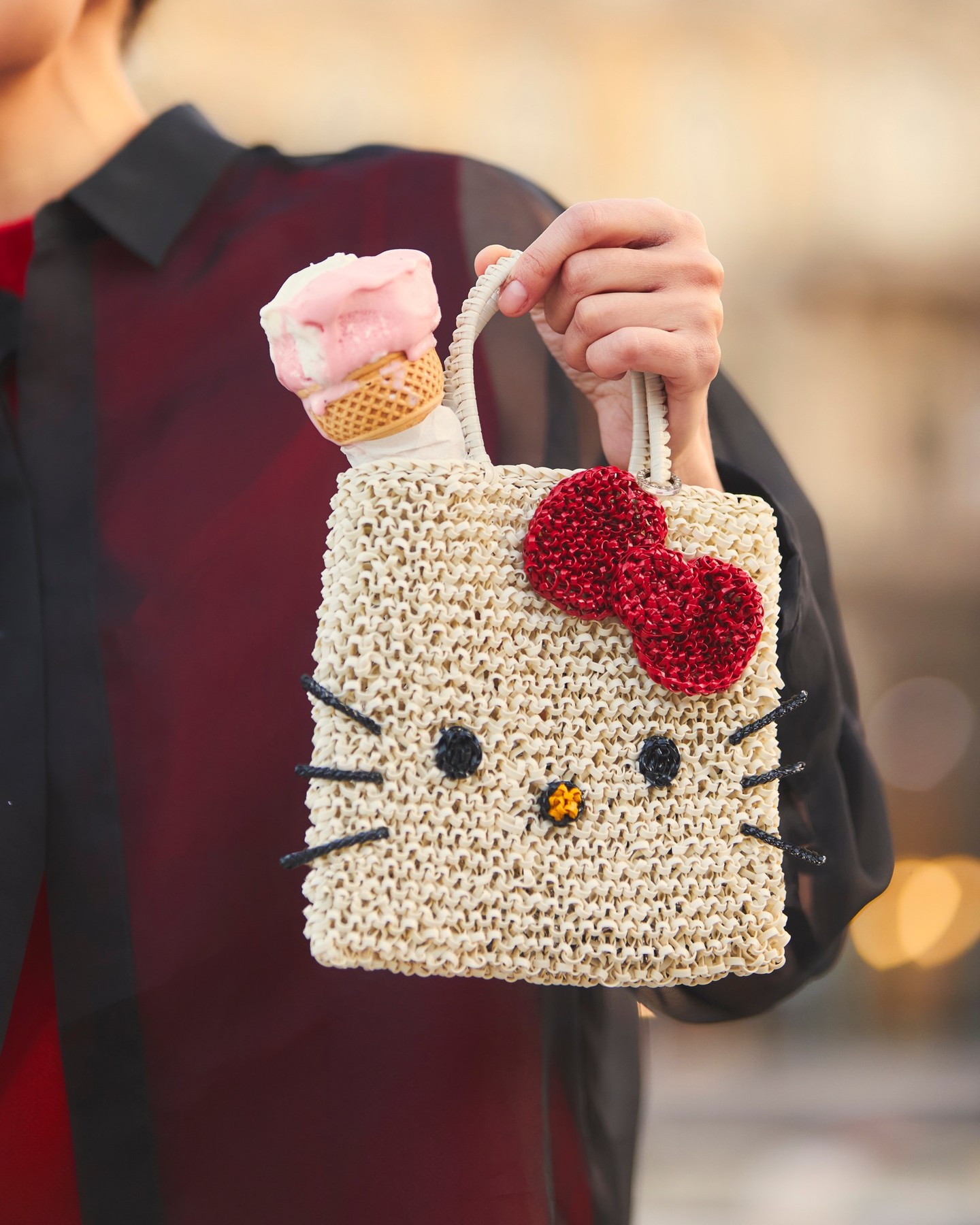 Instagram post by @vladislava_evtushenko for Anteprima. Caption reads: @vladislava_evtushenko features the charming Hello....