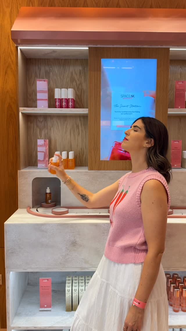 Instagram post by @lilypebbles for Space NK. Caption reads: ad Guys, it’s time. @spacenk Oxford Circus is....