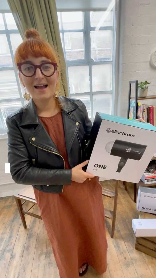 Instagram post by @iulia_david_photography for Elinchrom. Caption reads: Unboxing of the new @elinchrom_ltd ONE.
So excited....