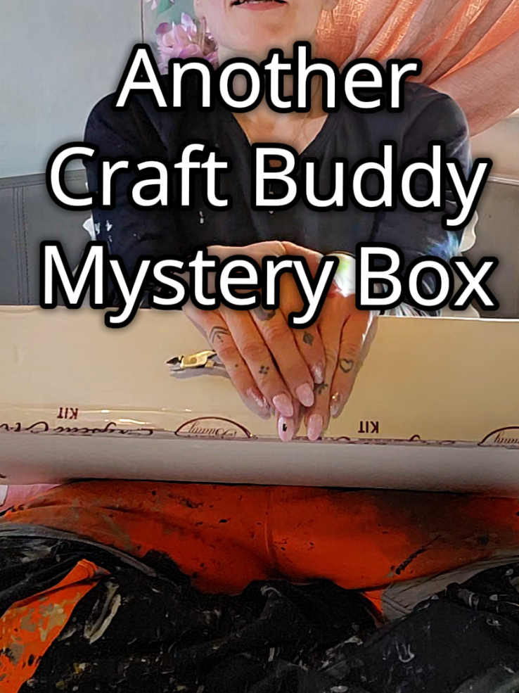 TikTok post by @love_laugh_linds for Craft Buddy. Caption reads: [...] resist another Mystery Box 😆 @Craft Buddy....
