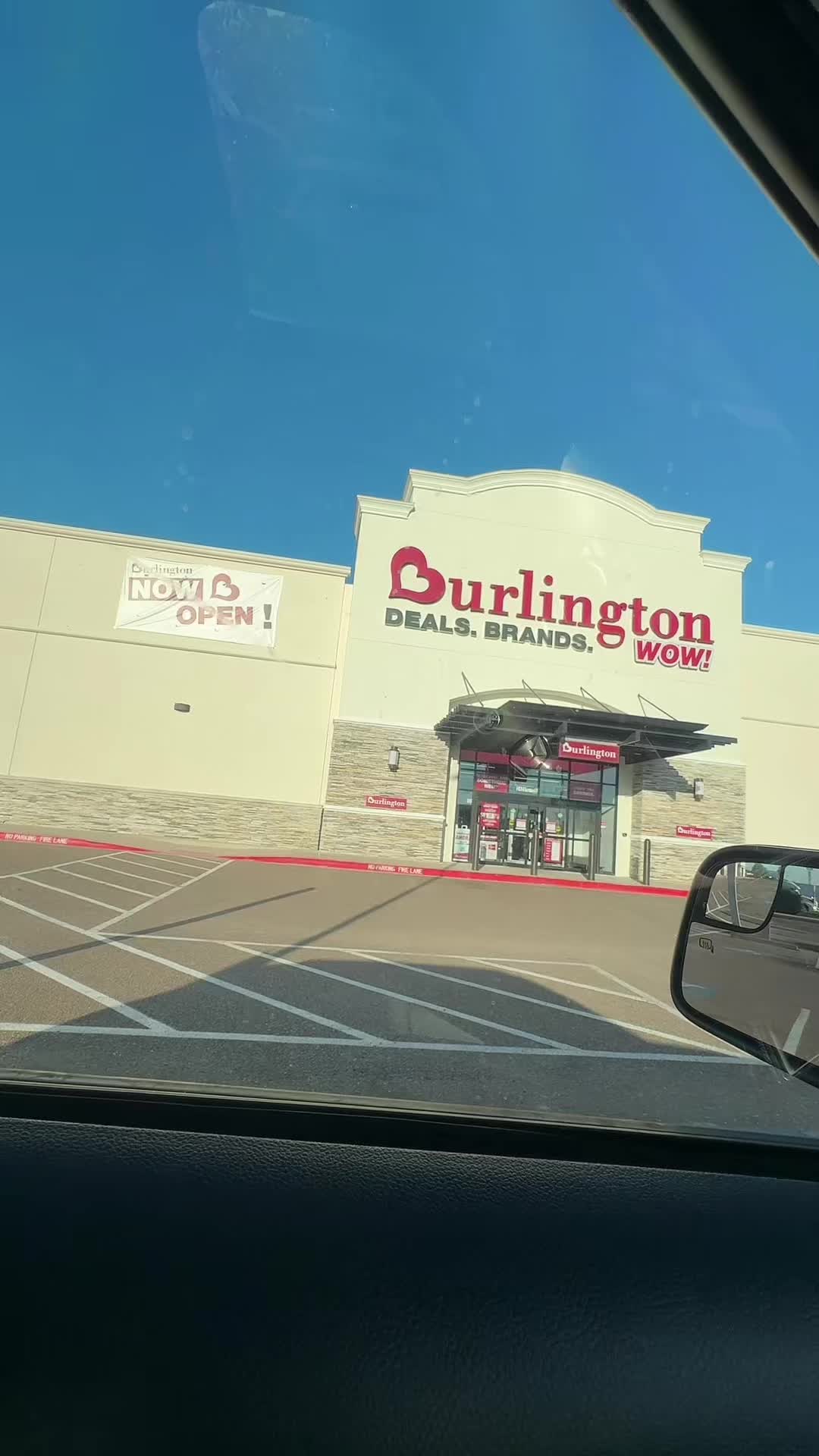 TikTok post by @jenny_cgonzalez for Burlington. Caption reads: @Burlington we love it here🤏🏻🤏🏻🩷 #fypシ....