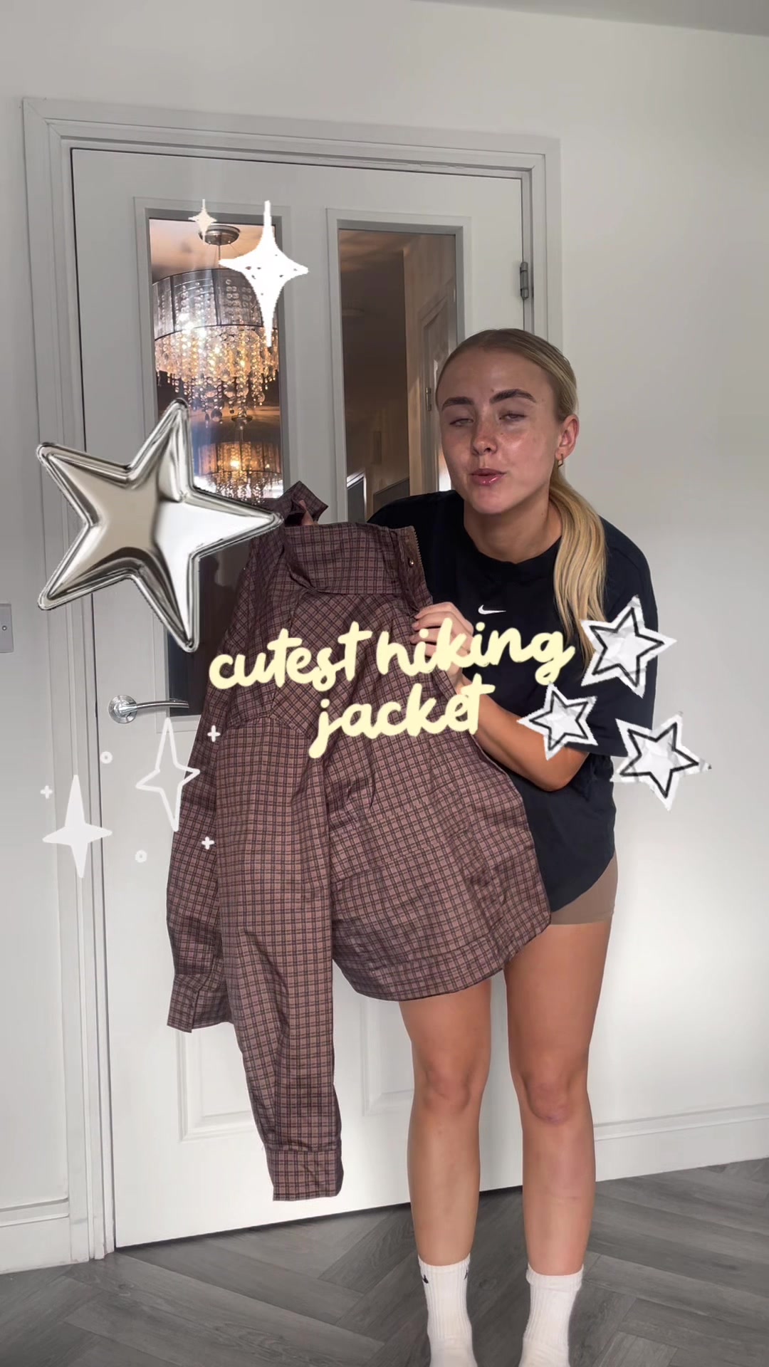 TikTok post by @gibbo___x for PUFFIT. Caption reads: [...] 🪲🏔️🤍✈️ channel! Jacket is from @PUFFIT IT....