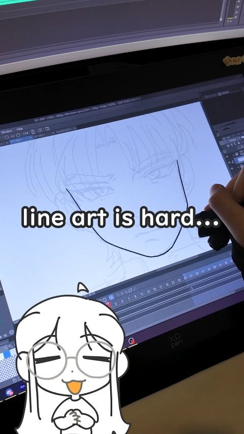 Instagram post by @_yapsharlene for Clip Studio Paint. Caption reads: was able to give Clip Studio Paint's new v5.0....
