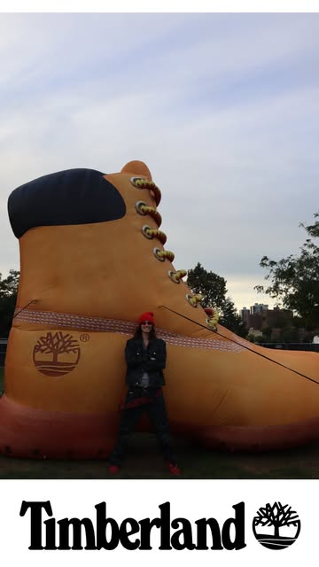 Instagram post by @troycicotte for Timberland. Caption reads: The final boss of timberlands at the roommates....