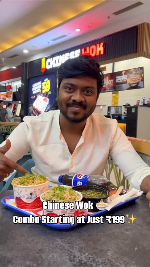 Instagram post by @bhukkad_bagh for Chinese Wok. Caption reads: [...] budget friendly ❤️ Chinese bole toh Chinese....