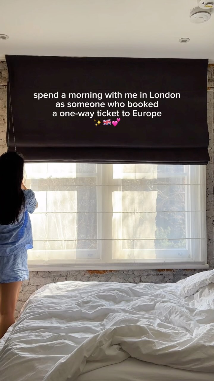 Instagram post by @natalieminalee for TULA. Caption reads: spend a morning with me in london! my mornings are....