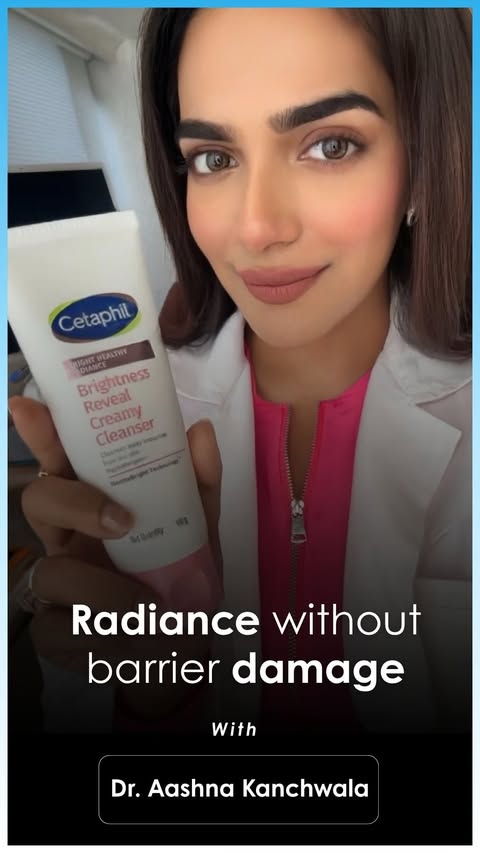 Instagram post by @draashnakanchwala for Cetaphil. Caption reads: [...] skin health. ✨ One such option is Cetaphil....