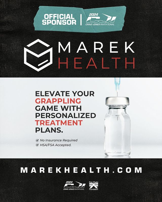 Instagram post by @moreplatesmoredates for Marek Health. Caption reads: Marek Health is proud to be a sponsor of CJI and....