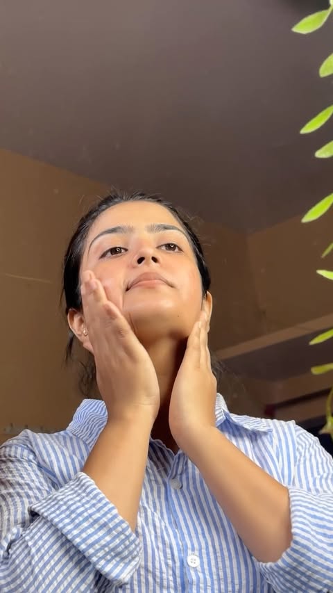 Instagram post by @idipabiswas for Lotus Herbals. Caption reads: 5-Minute Morning Glow with Lotus Herbals ✨....