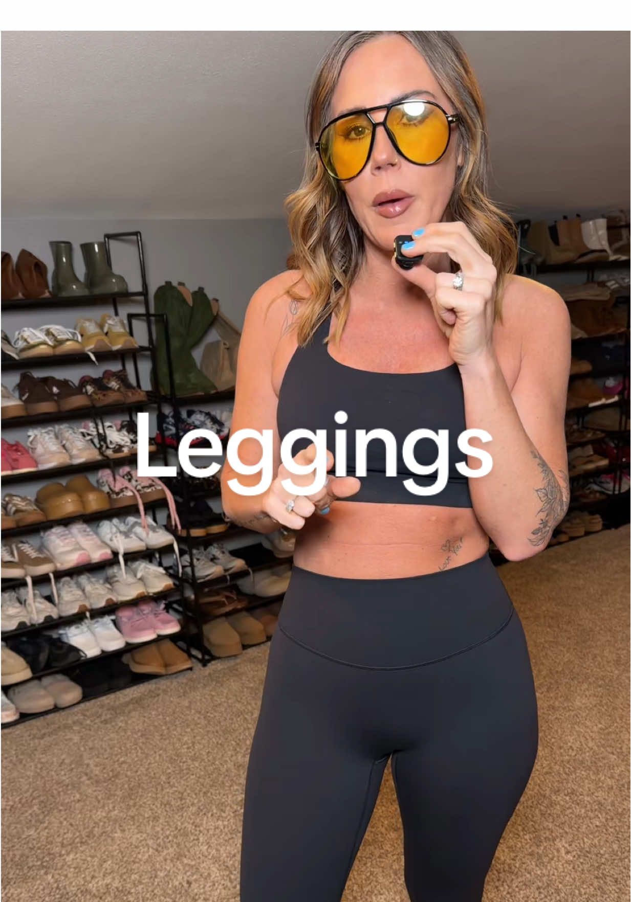 TikTok post by @jess.d.neal for Colorfulkoala. Caption reads: @Colorfulkoala Shop Leggings. #leggings [...].