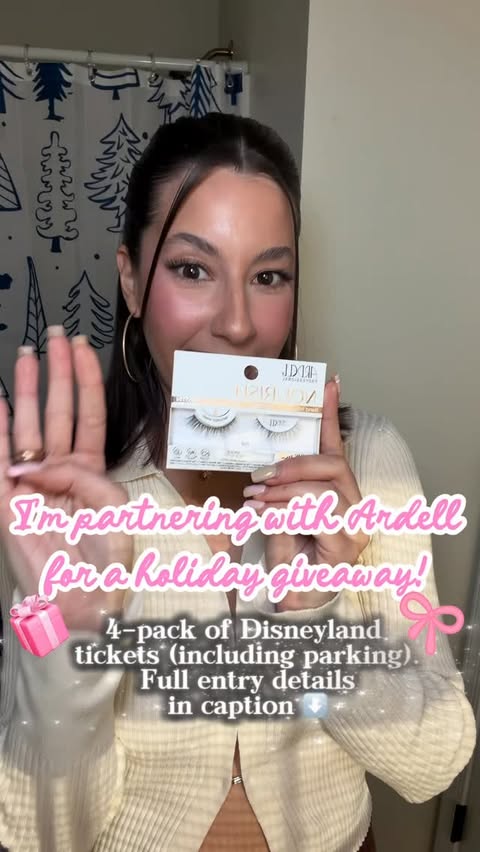 Instagram post by @veeautifyme for Ardell Beauty. Caption reads: Ardell has a lash for every Disney Princess 👑 🎀....