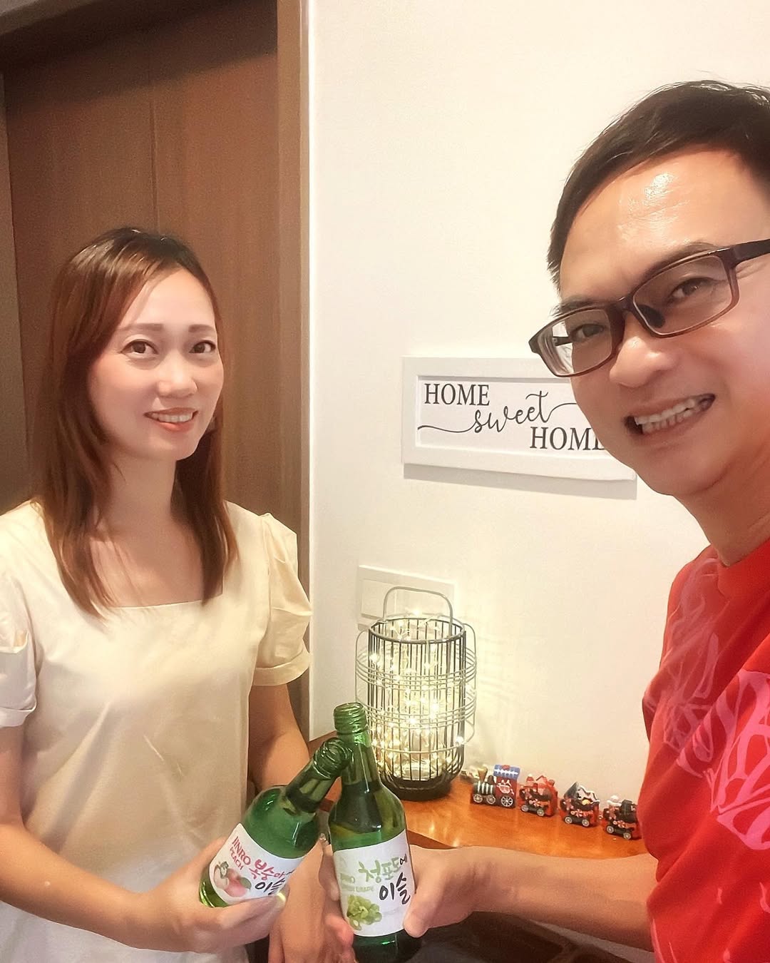 Instagram post by @eat_play_lifestyle for HiteJinro Global. Caption reads: Cheers to Jinro New Year 2024! Jinro, Korea’s No.....
