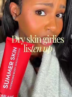 TikTok post by @marvibridges for Abi Amé. Caption reads: @ABI AMÉ #serumlotion #bodycare.