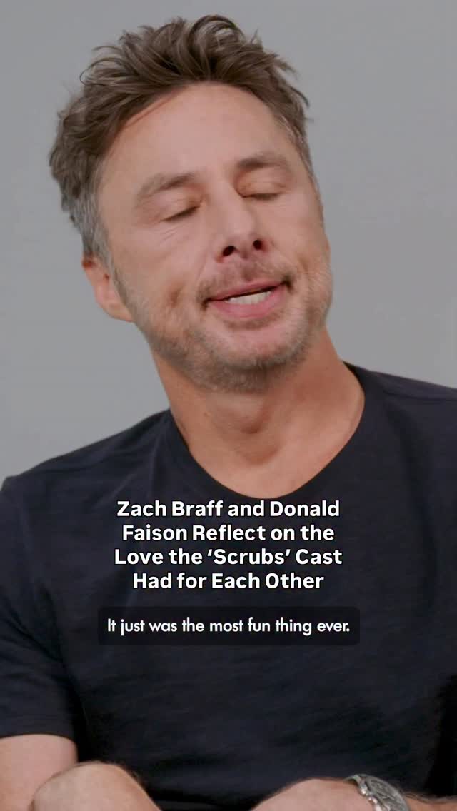 Instagram post by @donald_aison for People Magazine. Caption reads: There’s nothing but love among the #Scrubs cast.....