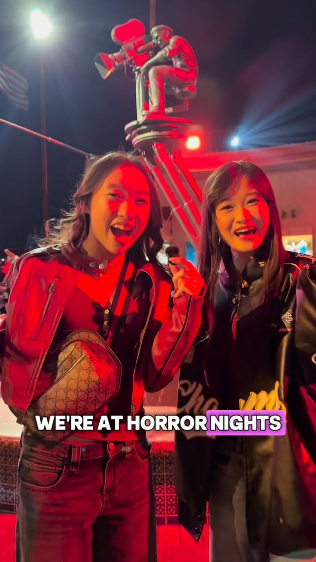 Instagram post by @venicemaywong for Halloween Horror Nights. Caption reads: Thank you to @horrornights @unistudios for the....