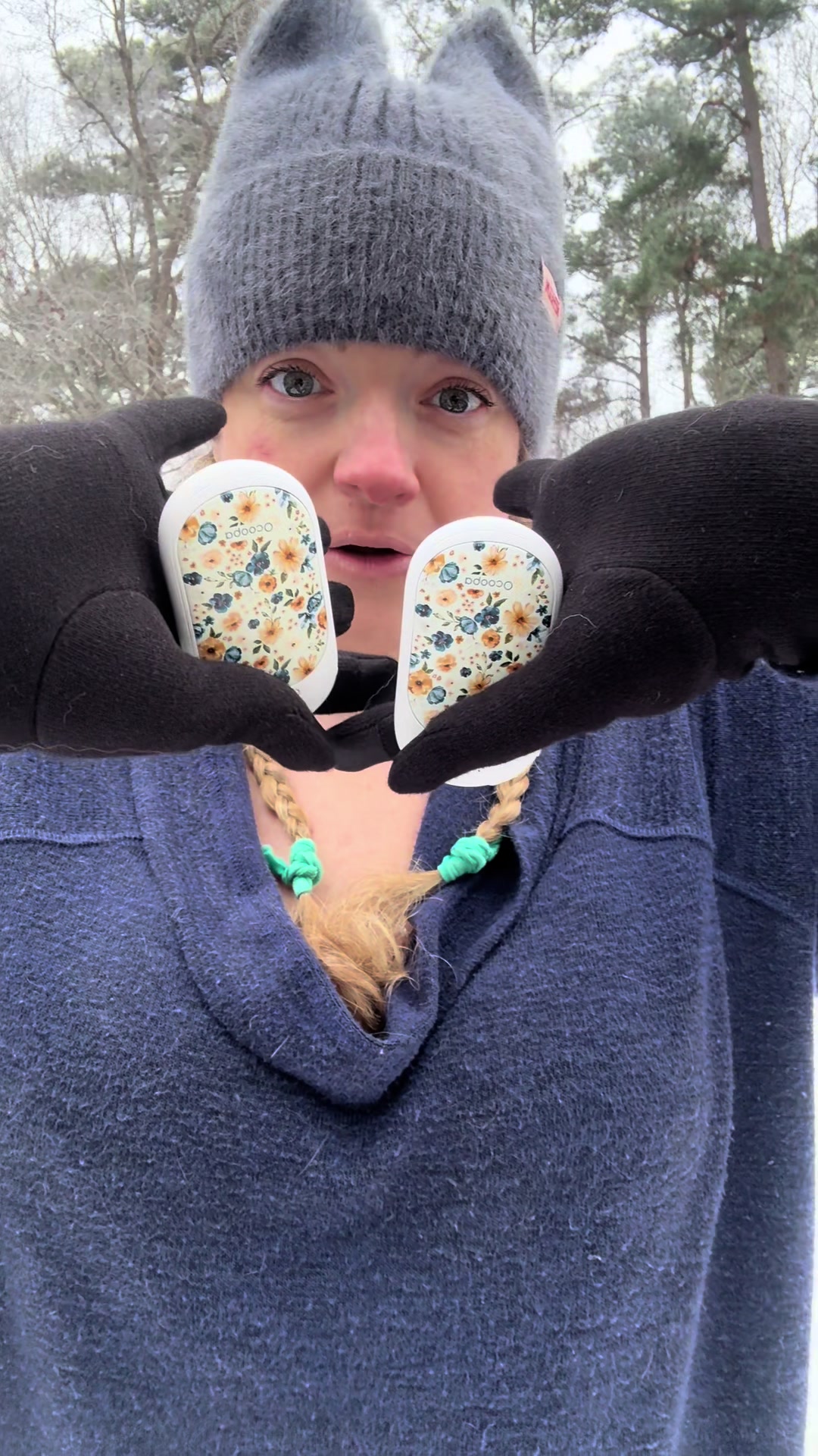 TikTok post by @goldensdaphneandruby for Ocoopa. Caption reads: I never wanna be without these again!!....