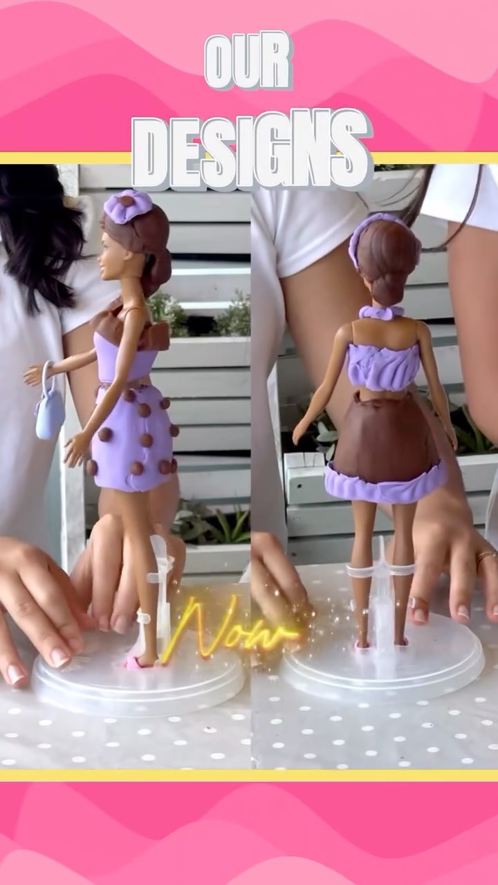 Instagram post by @justjulesog for Play-Doh. Caption reads: Fashionista Ruffles COLLAB from Play-Doh brand &....