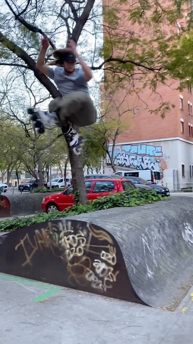 Instagram post by @bruno_abstract for Powerslide. Caption reads: New @powerslidebrand Next Marble White Now....